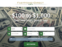 Tablet Screenshot of fastmoneydirectloans.net